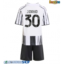 Maglie da calcio Juventus Jonathan David #30 Prima Maglia Bambino 2025-26 Manica Corta + Pantaloni corti)